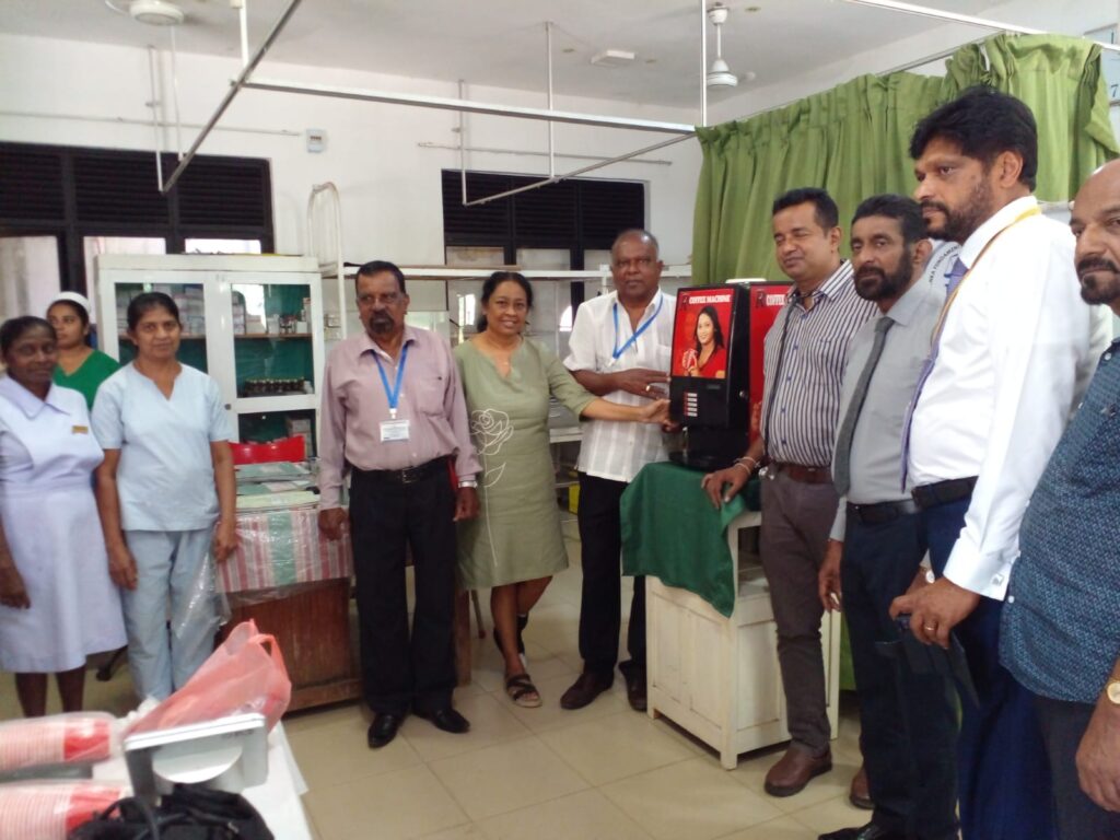 Donation of Nescafe Machine to a Hospital